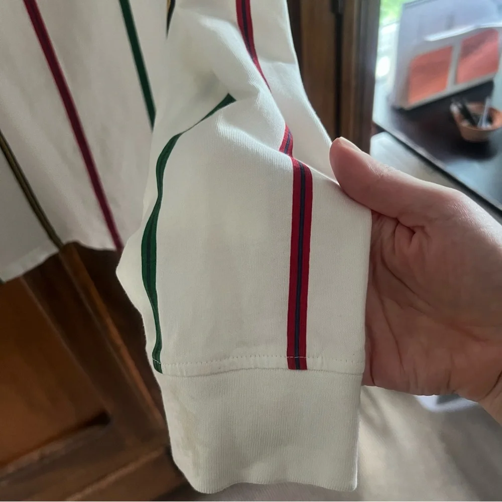 GUESS Striped Long-Sleeved Top Size Medium - Picture 6 of 7